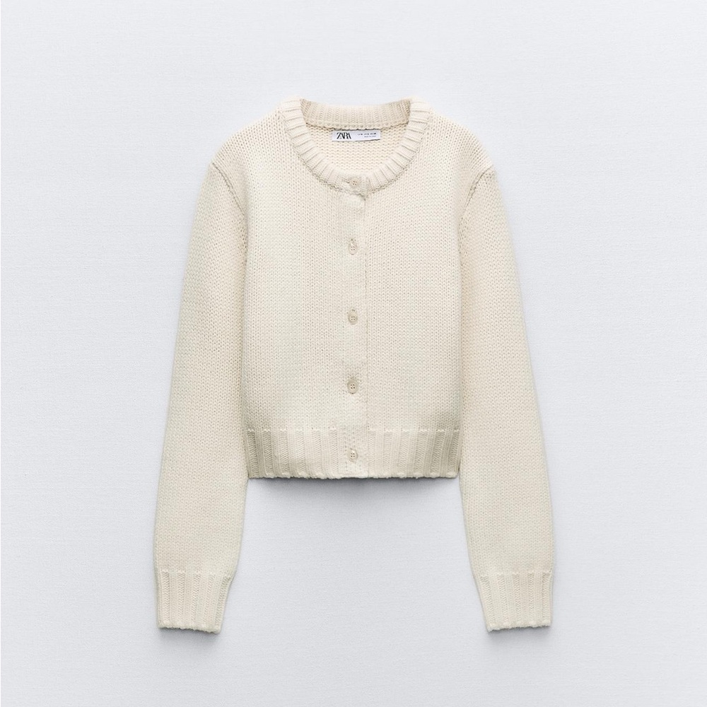 wool blend knit cardigan